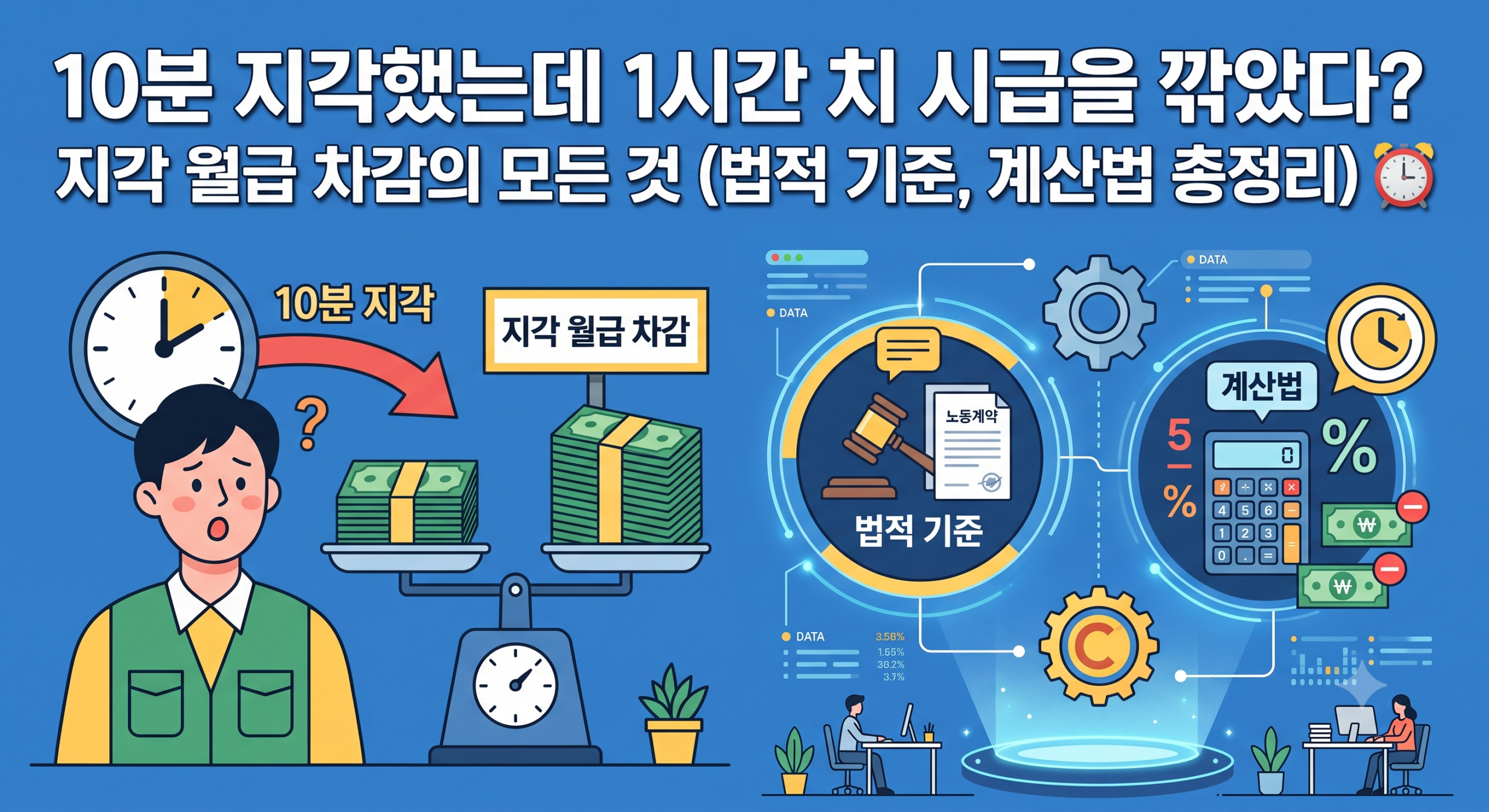 지각과 시급