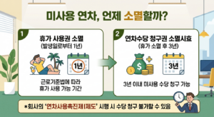 내가 안 쓴 연차는 언제 사라질까? 미사용 연차 소멸 시기와 돈으로 받는 법 총정리 2 미사용 연차