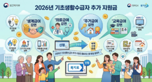 2026년 기초생활수급자가 받을 수 있는 추가 지원금 총정리 3 기초생활 수급자 추가 지원금
